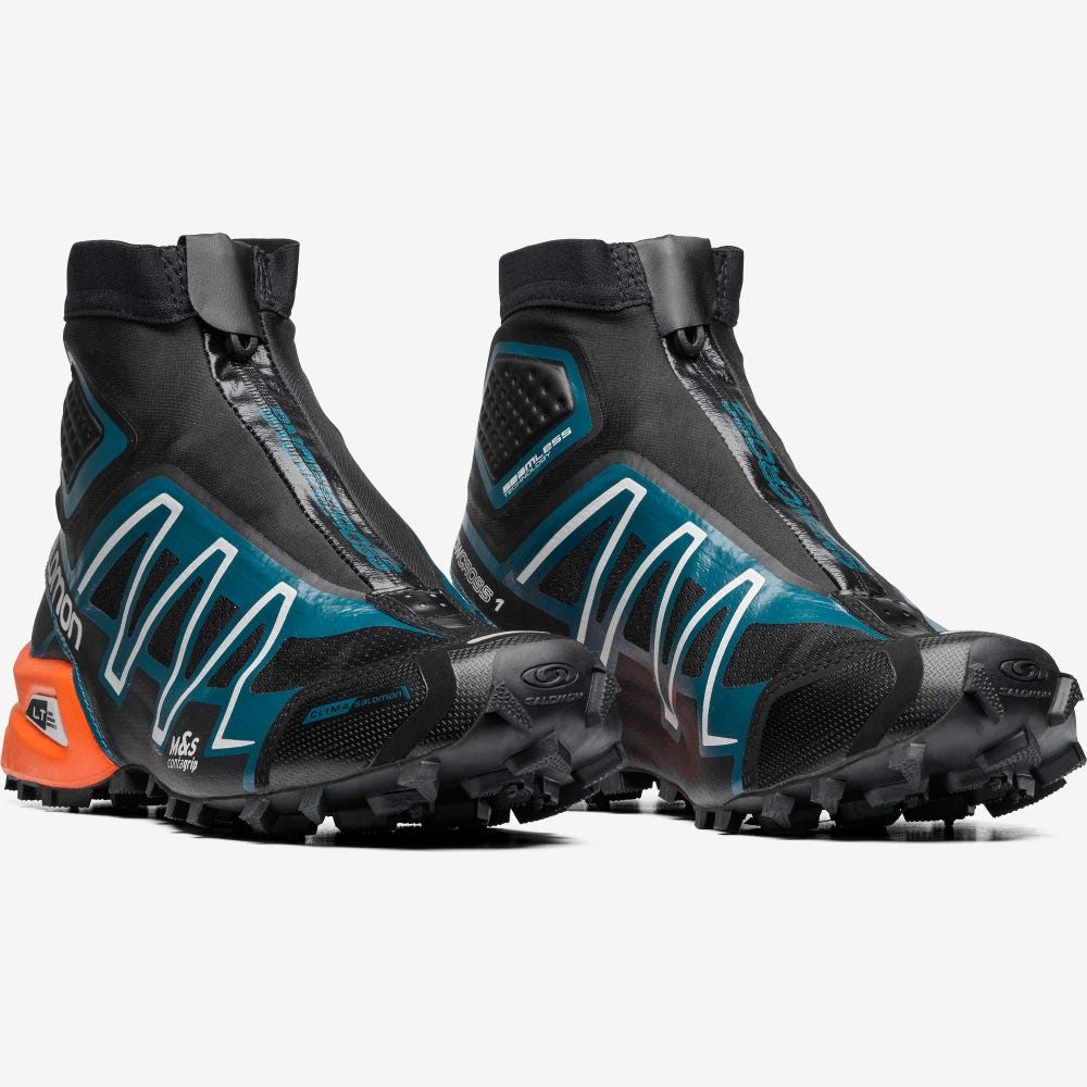 Salomon SNOWCROSS ADVANCED Sportcipő Női Fekete/Kék/Piros Narancssárga | HU985124