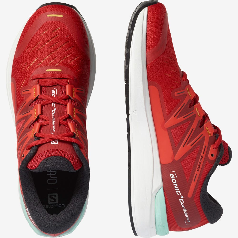 Salomon SONIC 4 Confidence Futócipő Férfi / Fehér/Fekete | HU438790