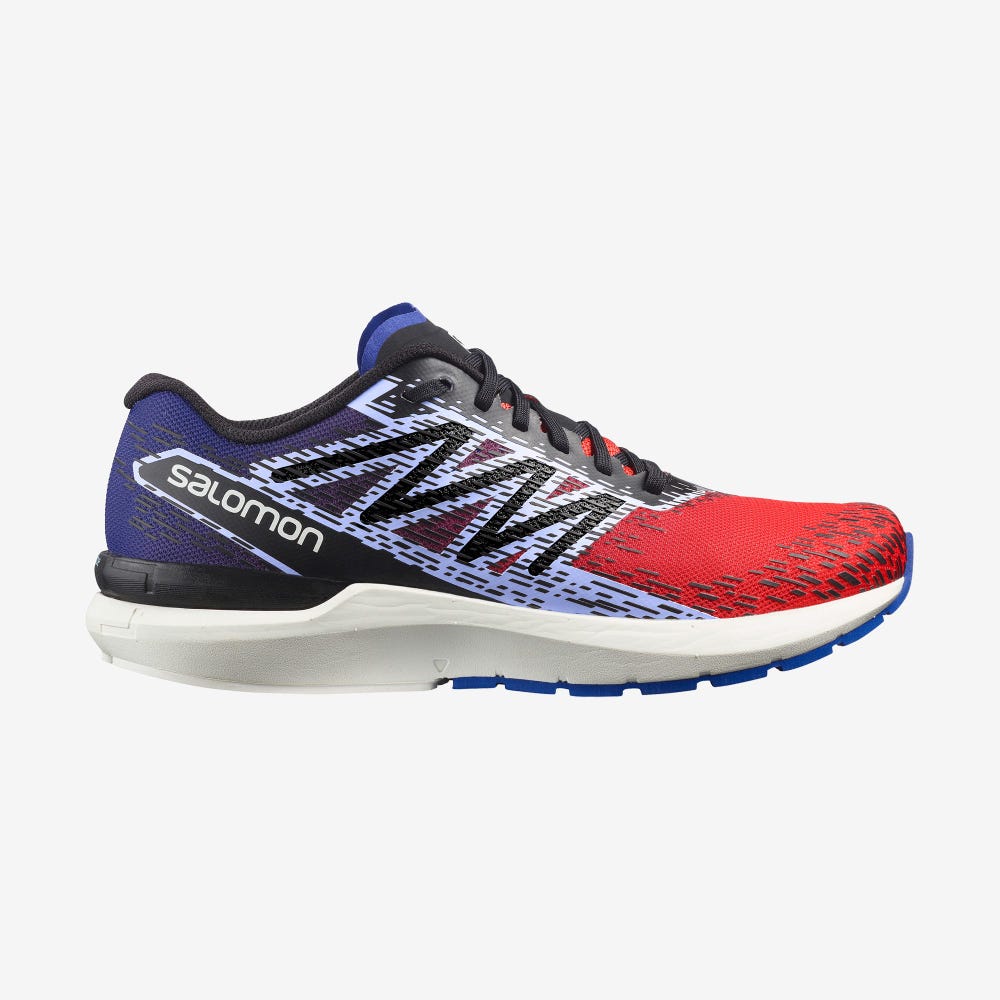 Salomon SONIC 5 BALANCE Futócipő Férfi Piros/Kék/Fekete | HU425817