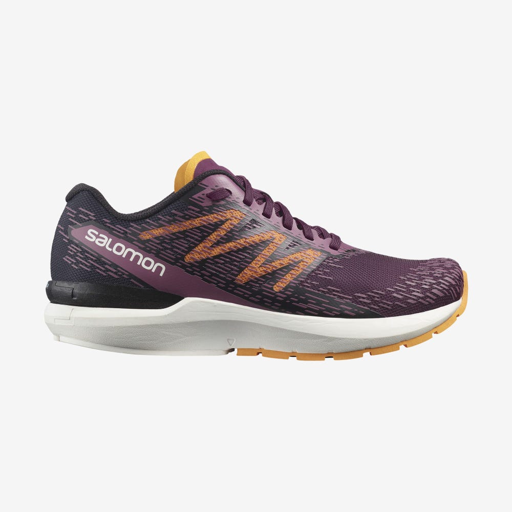 Salomon SONIC 5 BALANCE Futócipő Női Lila/Fekete/Narancssárga | HU065843