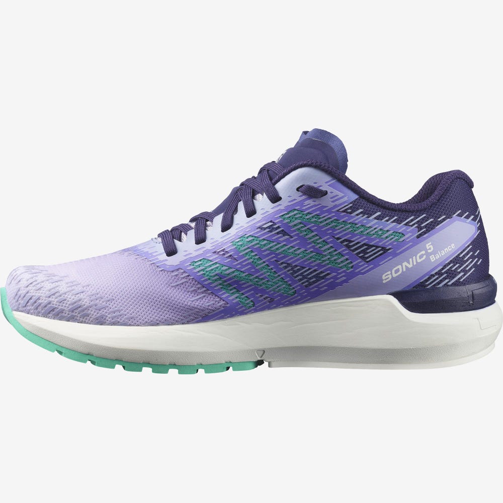 Salomon SONIC 5 BALANCE Futócipő Női Lila/Menta | HU754298