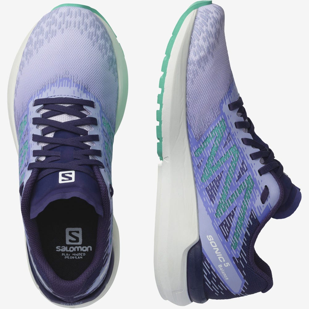 Salomon SONIC 5 BALANCE Futócipő Női Lila/Menta | HU754298