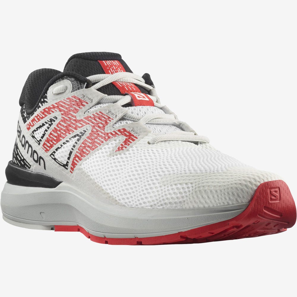 Salomon SONIC 5 CONFIDENCE Futócipő Férfi Fehér/Fekete/Piros | HU165387