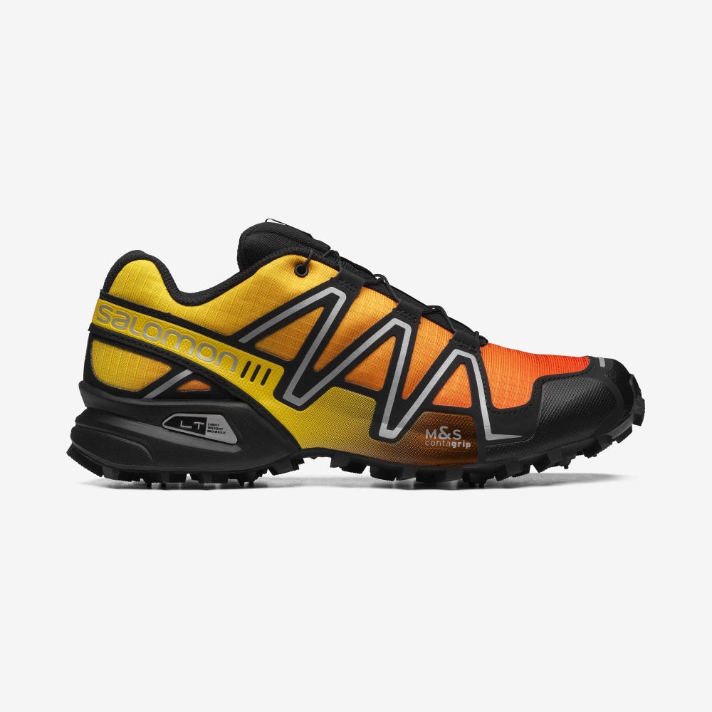 Salomon SPEEDCROSS 3 GRADIENT Sportcipő Férfi Rózsaszín/Citrom/Titán | HU709415