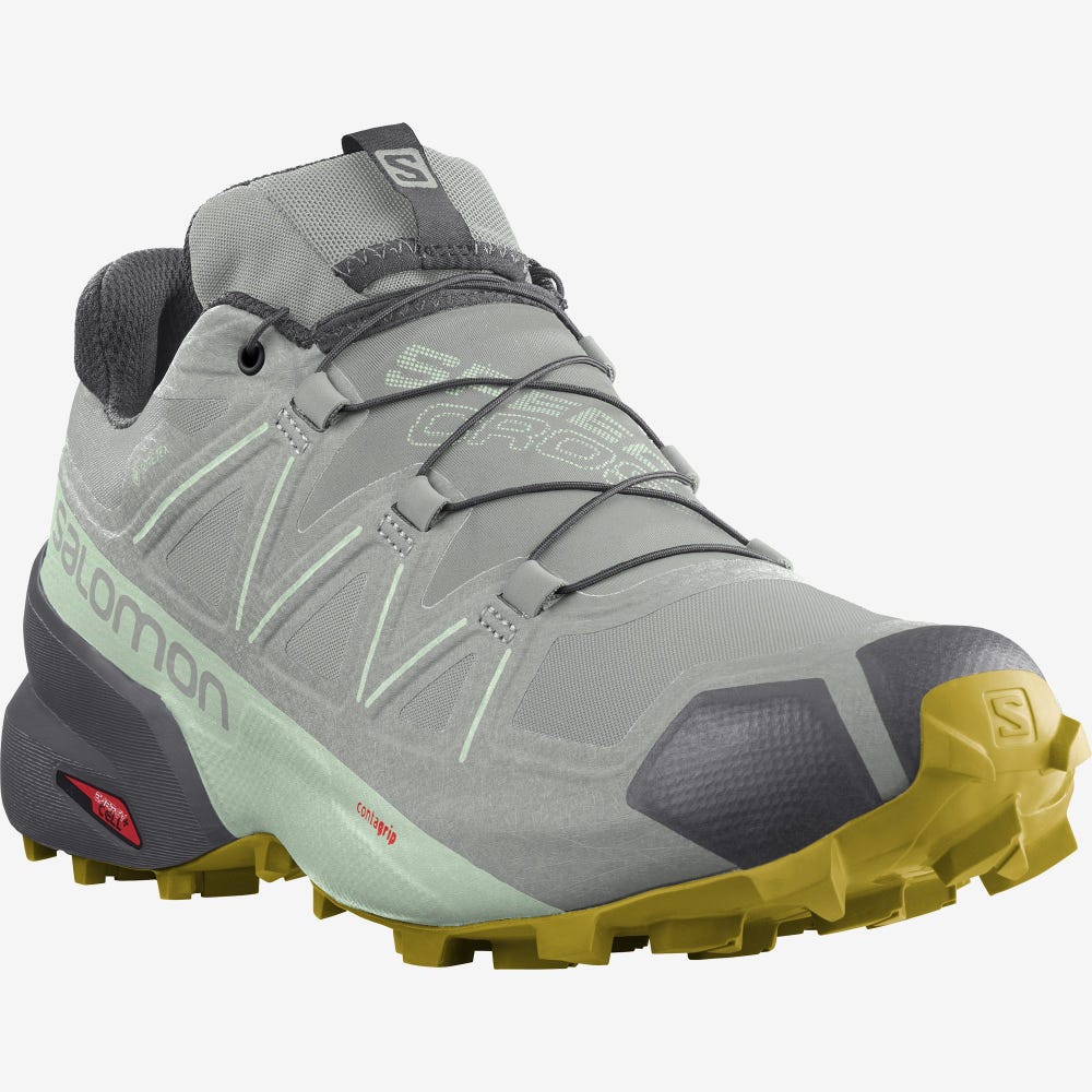 Salomon SPEEDCROSS 5 GORE-TEX Terepfutó Cipő Női Zöld | HU036975