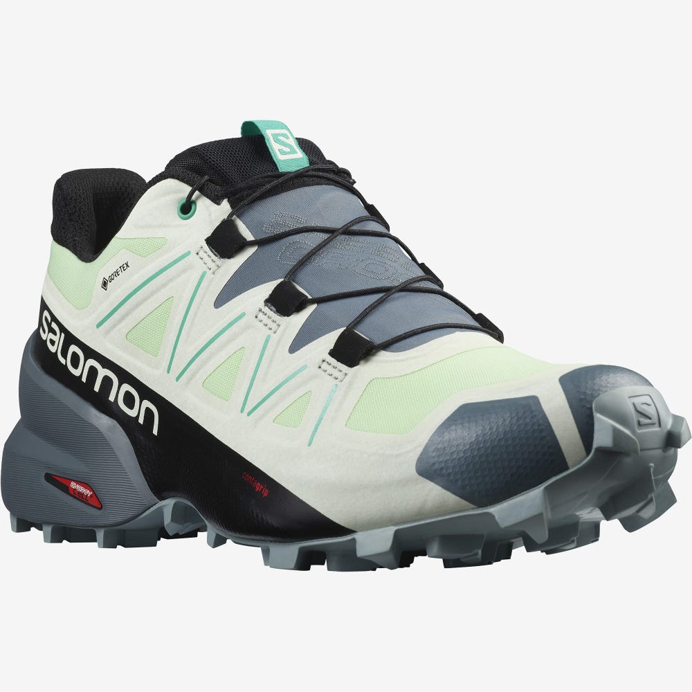 Salomon SPEEDCROSS 5 GORE-TEX Terepfutó Cipő Női Zöld/PávaZöld | HU162075