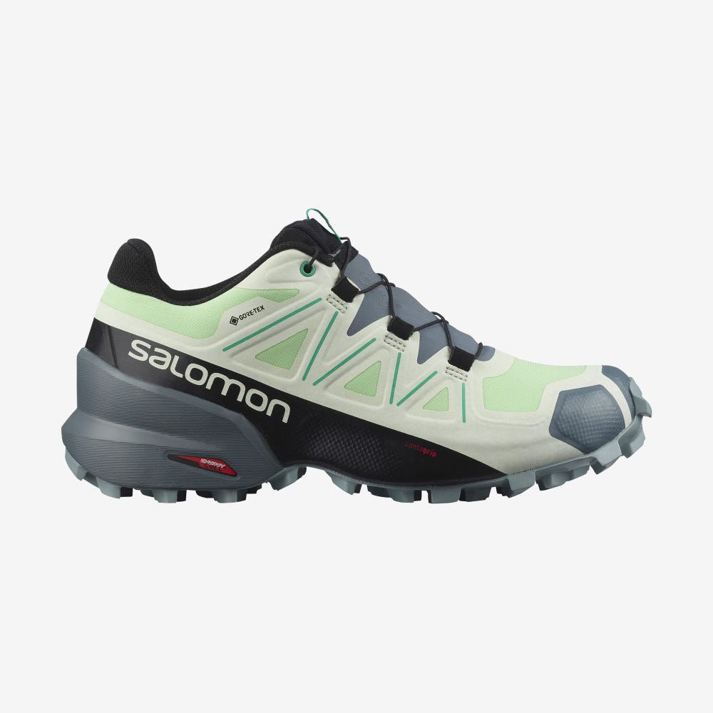 Salomon SPEEDCROSS 5 GORE-TEX Terepfutó Cipő Női Zöld/PávaZöld | HU162075