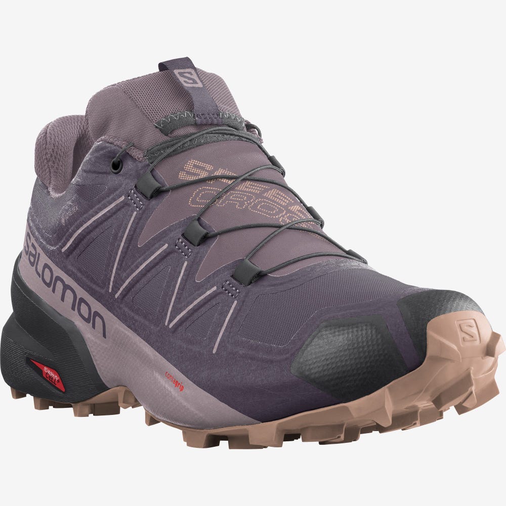 Salomon SPEEDCROSS 5 GORE-TEX Terepfutó Cipő Női Lila | HU210834