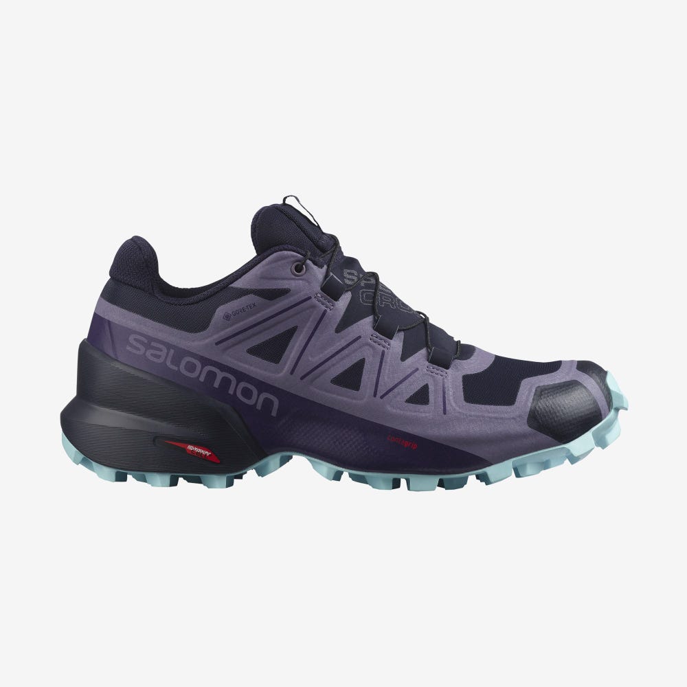 Salomon SPEEDCROSS 5 GORE-TEX Terepfutó Cipő Női Sötétkék/Kék | HU283547