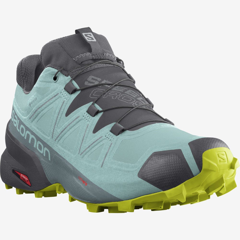 Salomon SPEEDCROSS 5 GORE-TEX Terepfutó Cipő Női Türkiz | HU370894