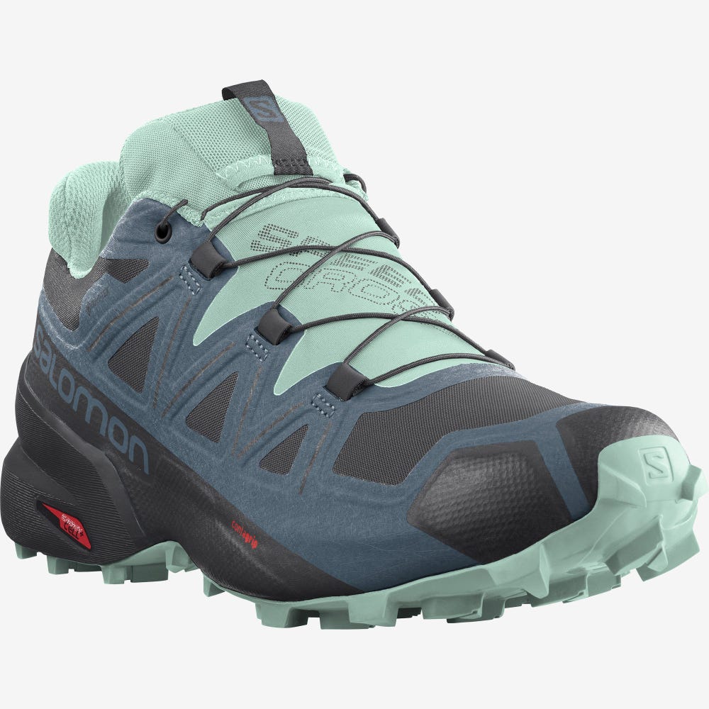 Salomon SPEEDCROSS 5 GORE-TEX Terepfutó Cipő Női Fekete/Kék | HU672385