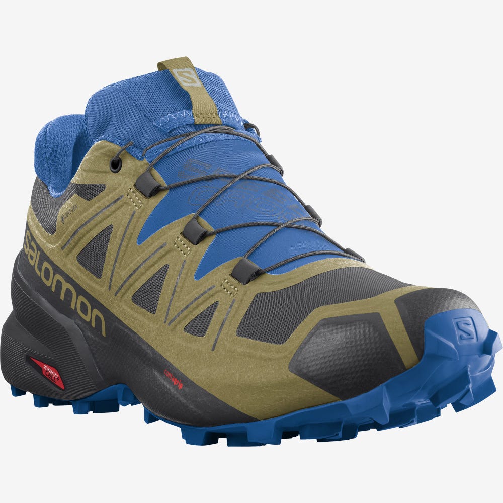 Salomon SPEEDCROSS 5 GORE-TEX Terepfutó Cipő Férfi Fekete/Zöld | HU735698