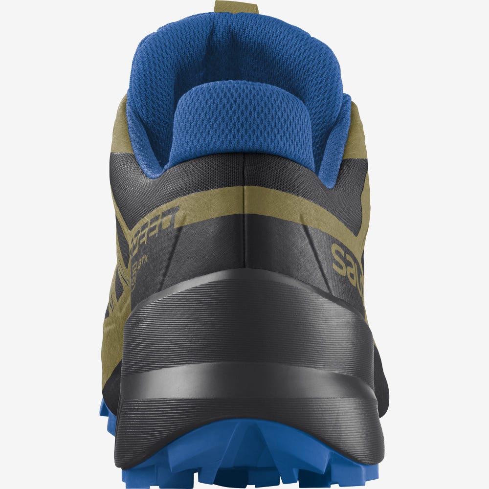 Salomon SPEEDCROSS 5 GORE-TEX Terepfutó Cipő Férfi Fekete/Zöld | HU735698