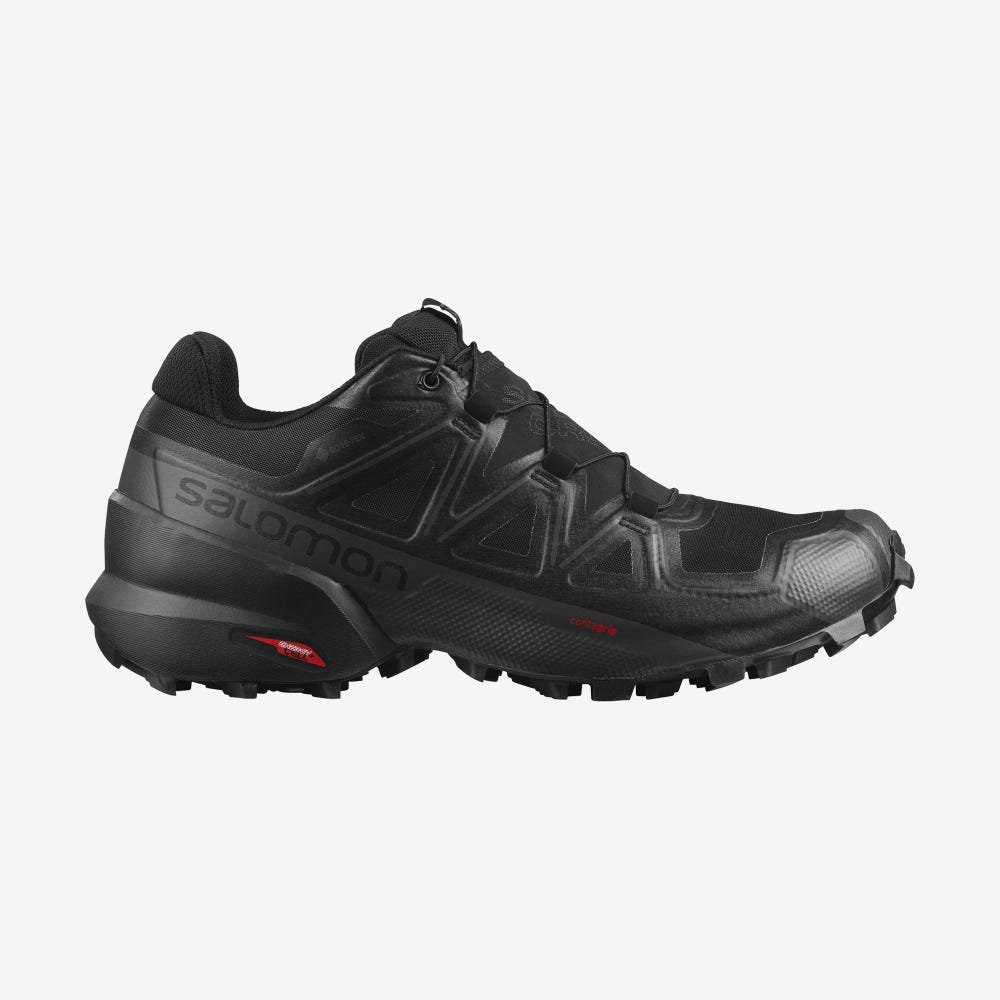 Salomon SPEEDCROSS 5 GORE-TEX Terepfutó Cipő Férfi Fekete | HU941865