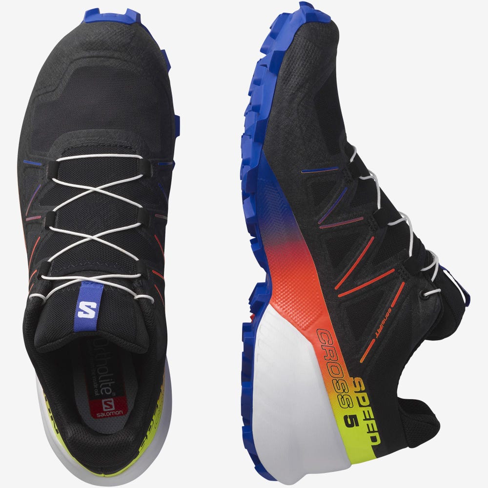 Salomon SPEEDCROSS 5 RACING PACK Terepfutó Cipő Férfi Fekete/Sárga | HU063594