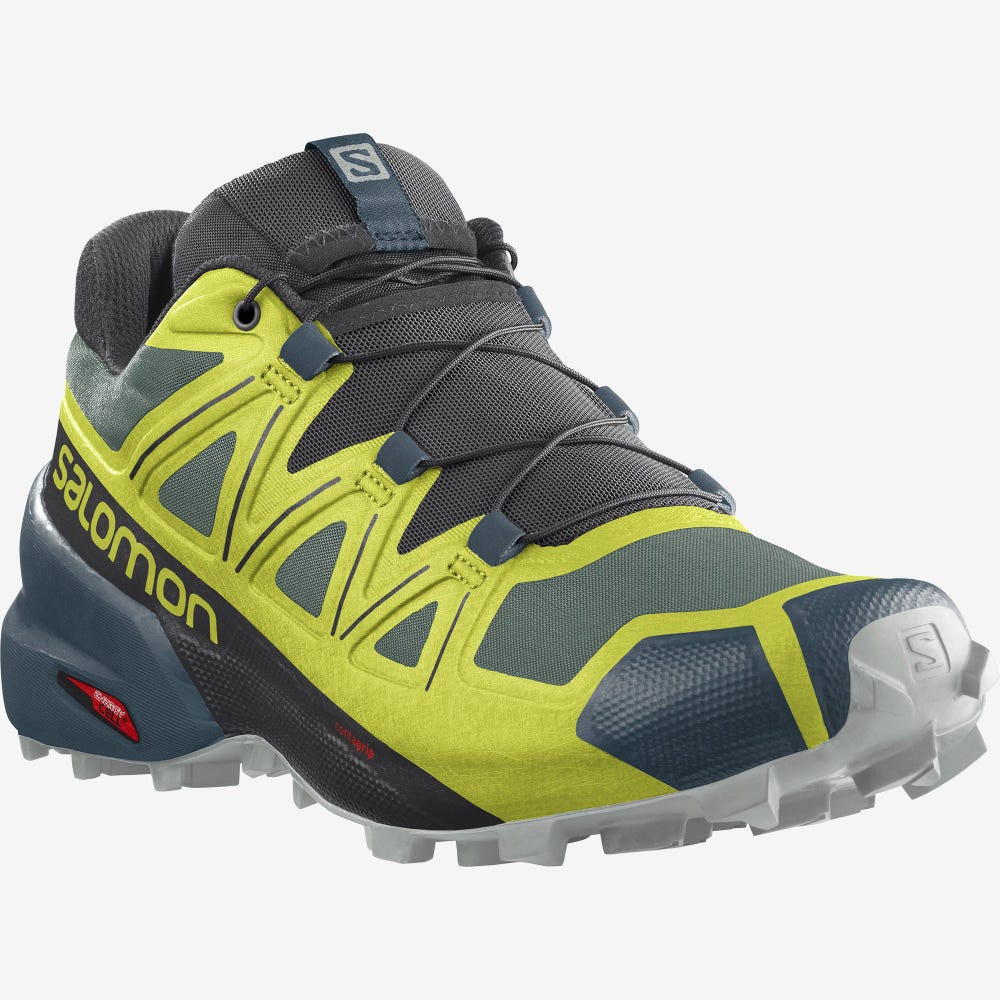 Salomon SPEEDCROSS 5 Terepfutó Cipő Férfi Zöld/Fekete | HU079165