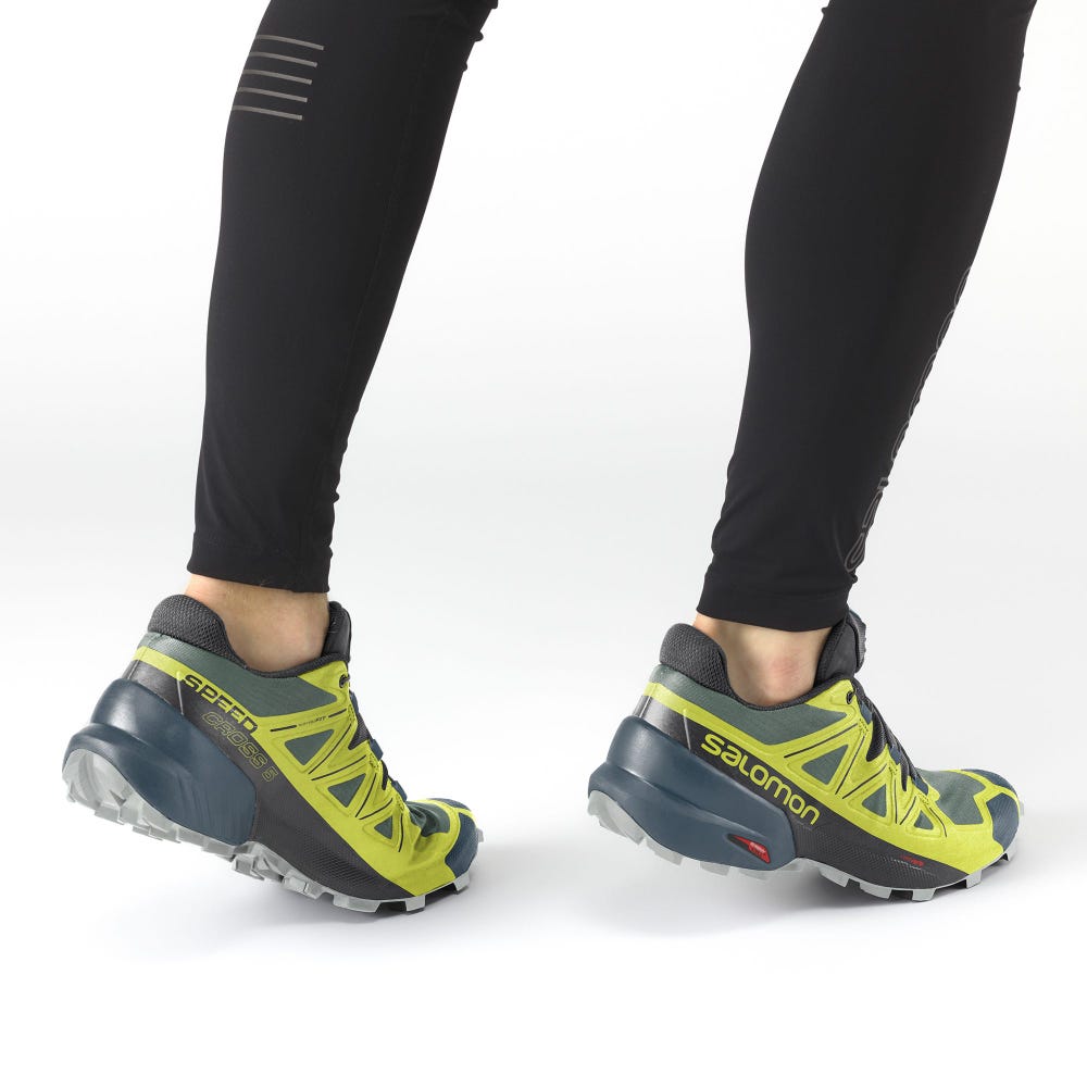 Salomon SPEEDCROSS 5 Terepfutó Cipő Férfi Zöld/Fekete | HU079165