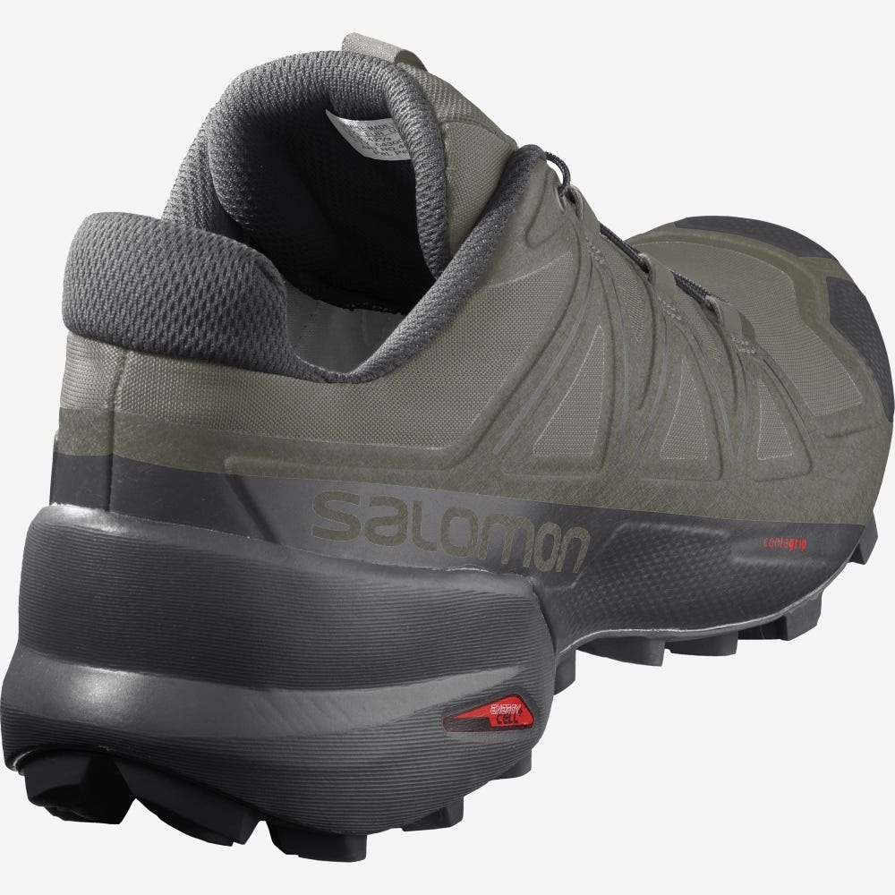 Salomon SPEEDCROSS 5 Terepfutó Cipő Férfi Olivazöld/Fekete | HU102983