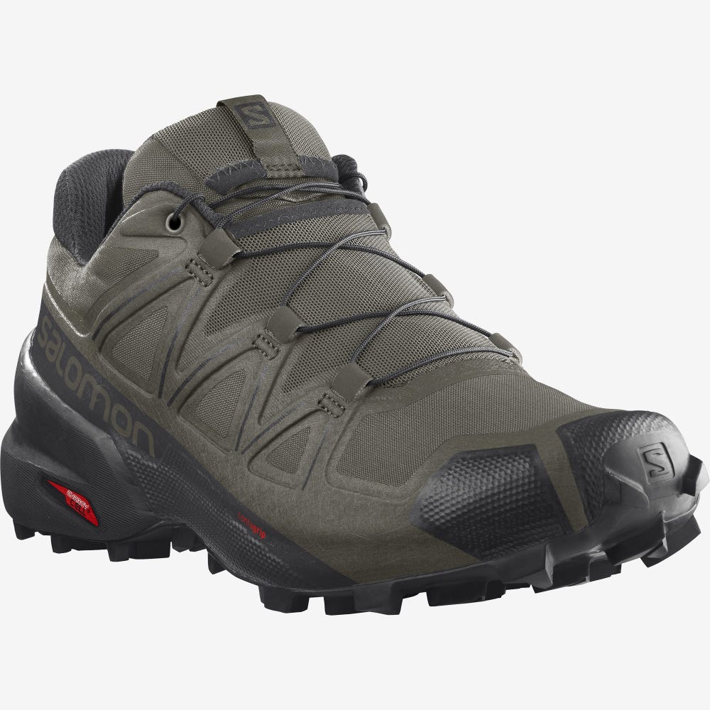 Salomon SPEEDCROSS 5 Terepfutó Cipő Férfi Olivazöld/Fekete | HU102983