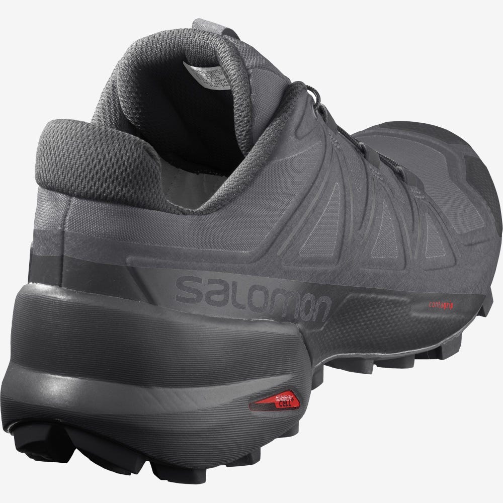 Salomon SPEEDCROSS 5 Terepfutó Cipő Férfi Szürke/Fekete | HU704159