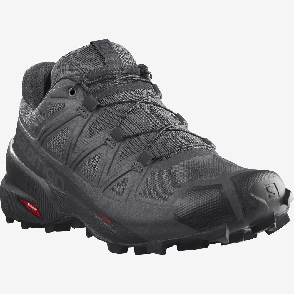 Salomon SPEEDCROSS 5 Terepfutó Cipő Férfi Szürke/Fekete | HU704159