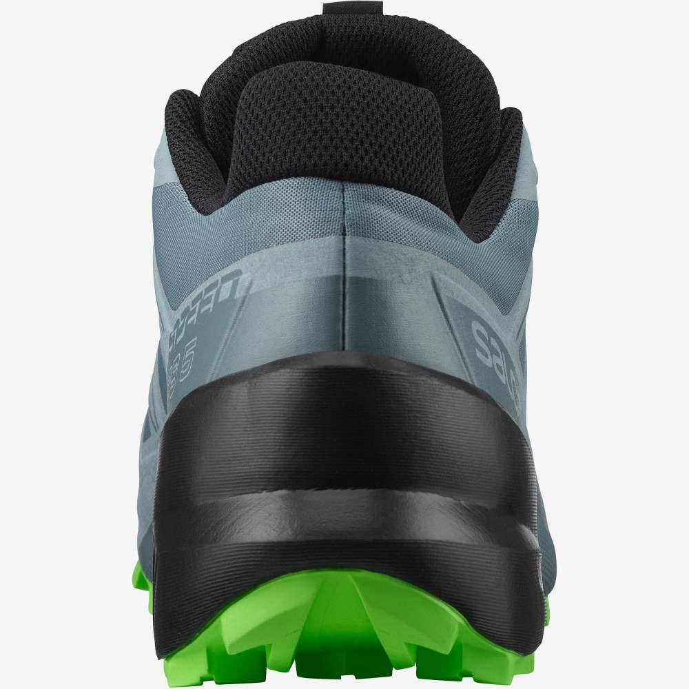 Salomon SPEEDCROSS 5 Terepfutó Cipő Férfi Zöld/Kék | HU719584