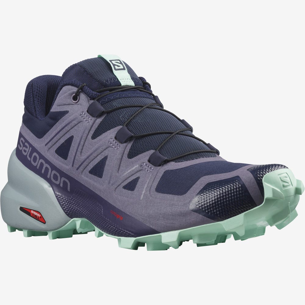 Salomon SPEEDCROSS 5 Terepfutó Cipő Női Kék | HU301762