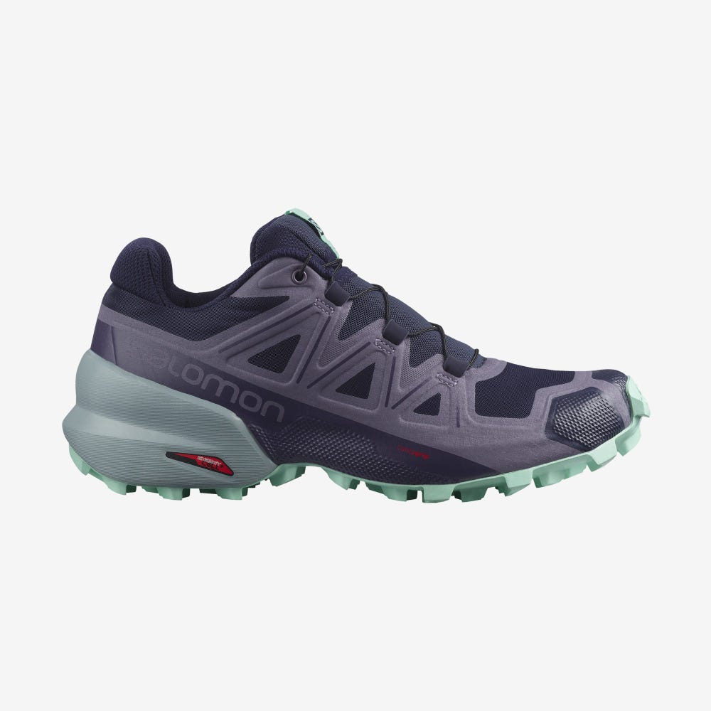 Salomon SPEEDCROSS 5 Terepfutó Cipő Női Kék | HU301762