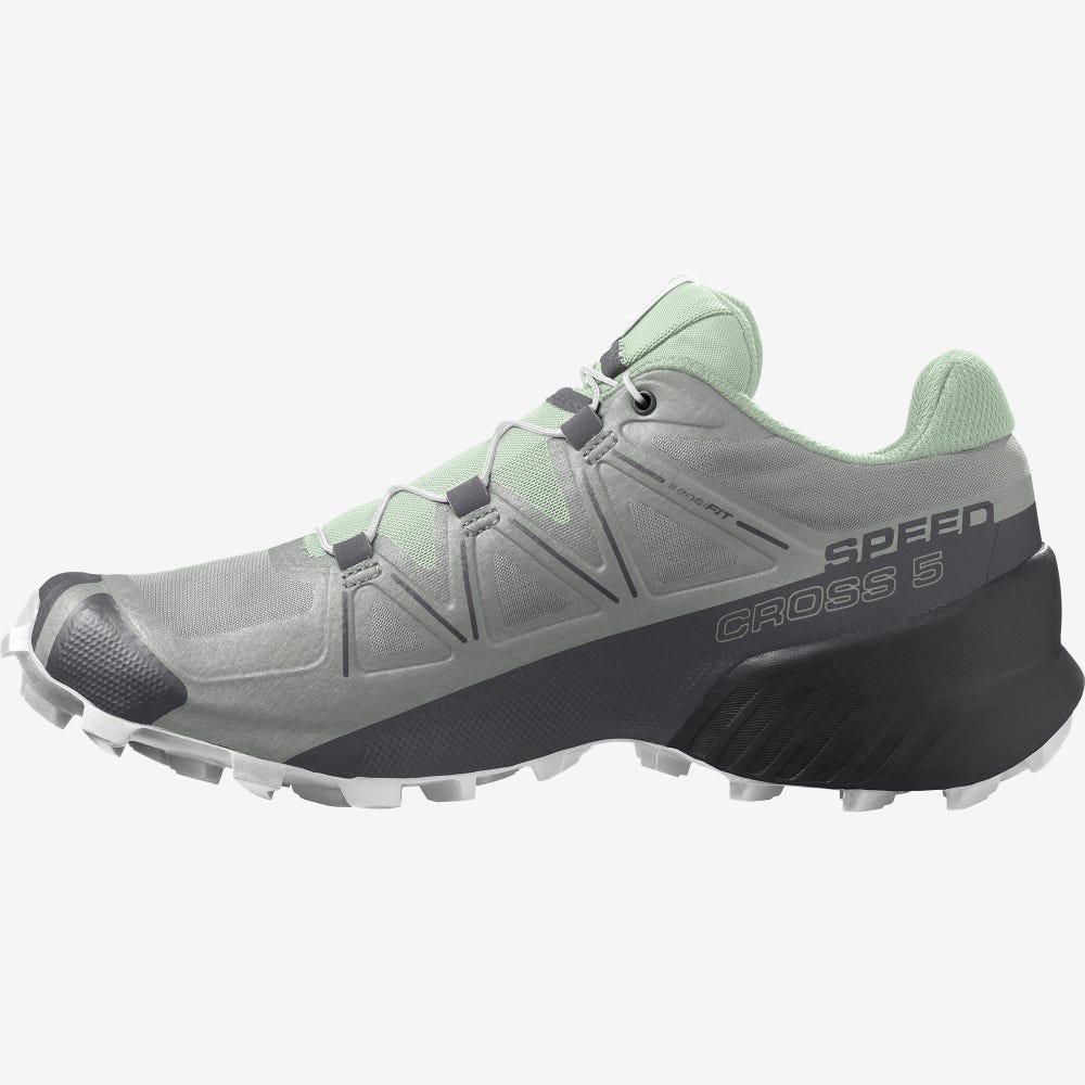 Salomon SPEEDCROSS 5 Terepfutó Cipő Női Zöld/Fehér | HU381079