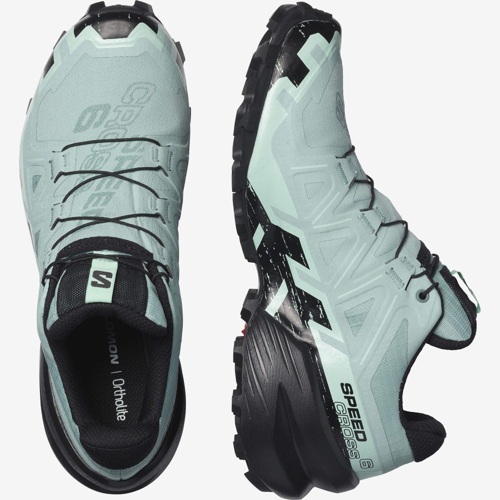 Salomon SPEEDCROSS 6 GORE-TEX Terepfutó Cipő Női Türkiz/Fekete | HU358176