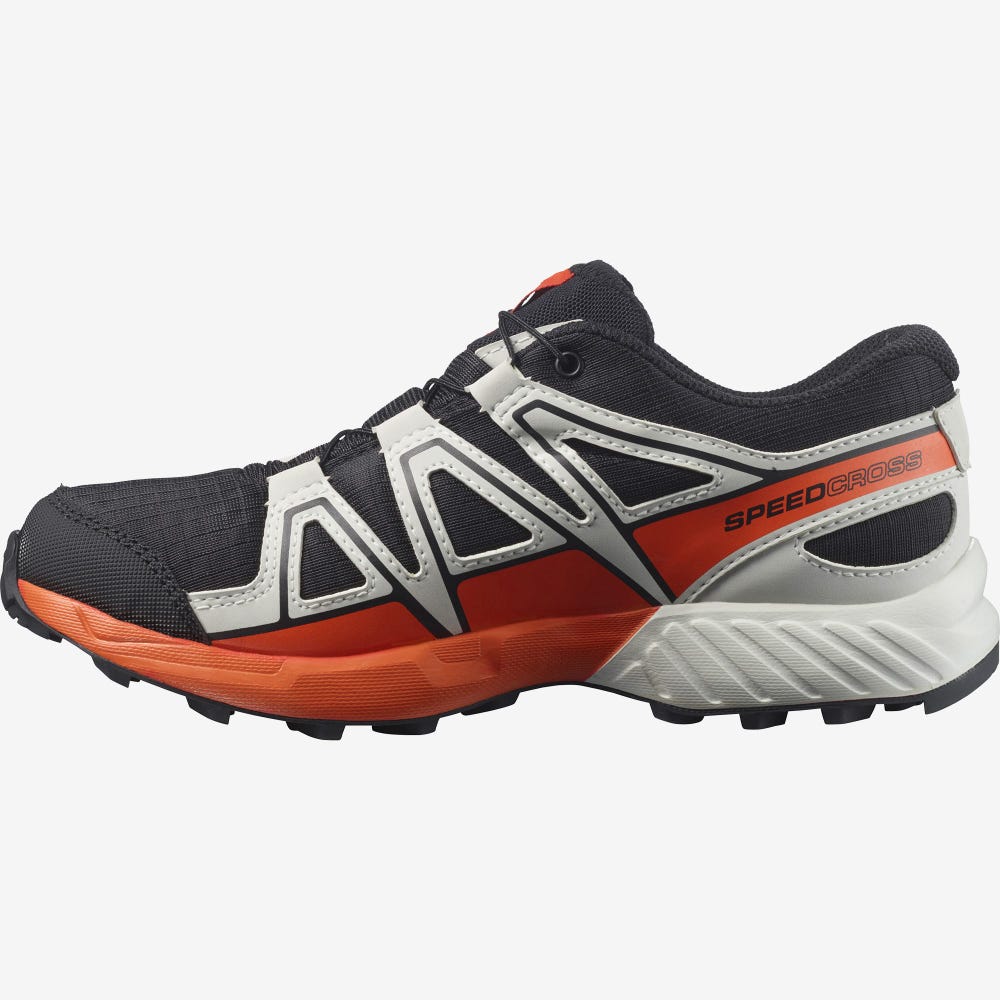 Salomon SPEEDCROSS CLIMASALOMON™ WATERPROOF Túrabakancs Gyerek Fekete/Rózsaszín | HU036427