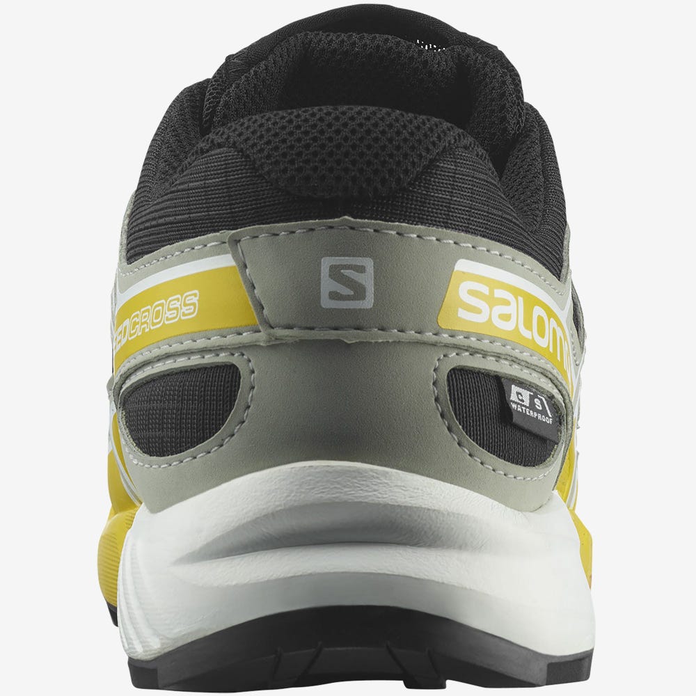 Salomon SPEEDCROSS CLIMASALOMON™ WATERPROOF Túrabakancs Gyerek Fekete/Citrom | HU156974