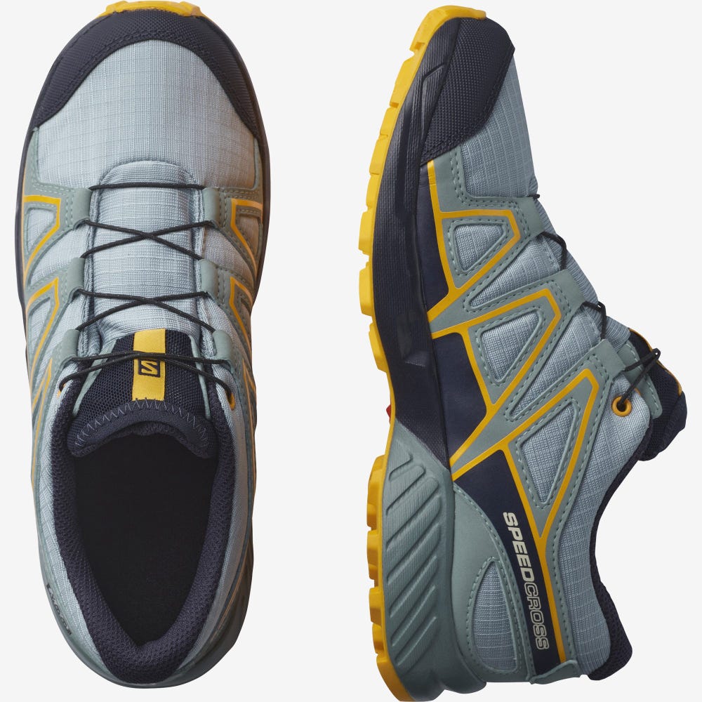 Salomon SPEEDCROSS CLIMASALOMON™ WATERPROOF Túrabakancs Gyerek Zöld | HU458610