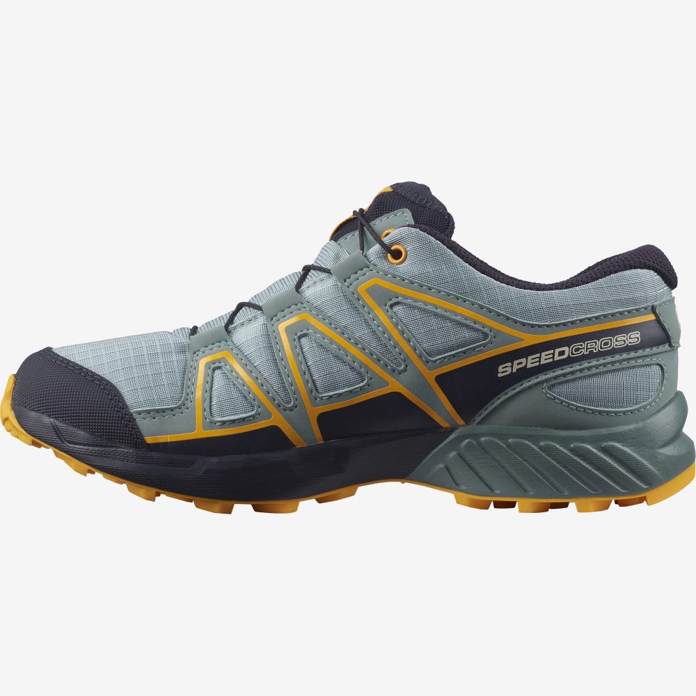 Salomon SPEEDCROSS CLIMASALOMON™ WATERPROOF Túrabakancs Gyerek Zöld | HU458610