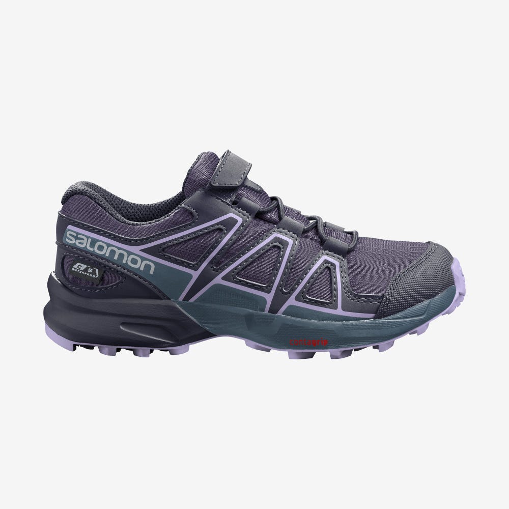 Salomon SPEEDCROSS CLIMASALOMON™ WATERPROOF Terepfutó Cipő Gyerek Lila/Kék/Levendula | HU531427