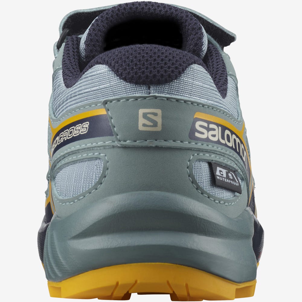 Salomon SPEEDCROSS CLIMASALOMON™ WATERPROOF Terepfutó Cipő Gyerek Zöld | HU569107