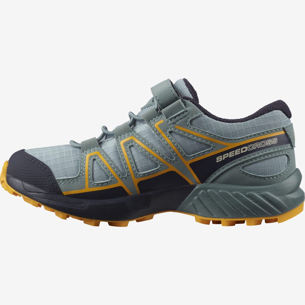 Salomon SPEEDCROSS CLIMASALOMON™ WATERPROOF Terepfutó Cipő Gyerek Zöld | HU569107