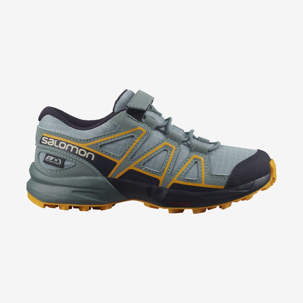 Salomon SPEEDCROSS CLIMASALOMON™ WATERPROOF Terepfutó Cipő Gyerek Zöld | HU569107