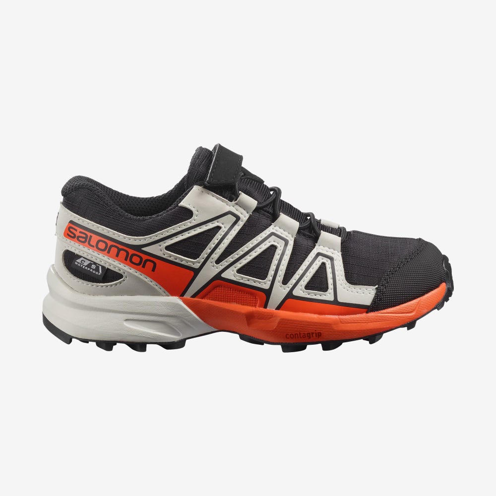 Salomon SPEEDCROSS CLIMASALOMON™ WATERPROOF Terepfutó Cipő Gyerek Fekete/Rózsaszín | HU980471