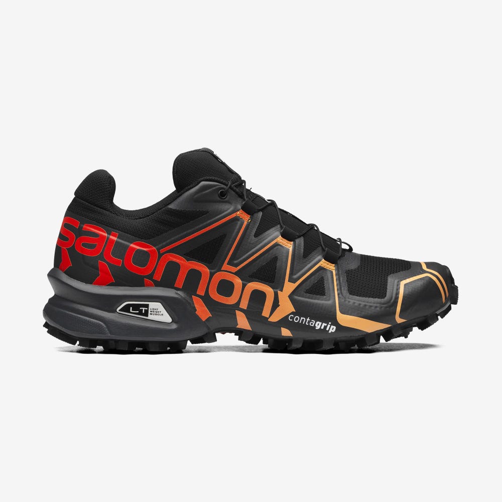 Salomon SPEEDCROSS OFFROAD Sportcipő Férfi Fekete/Rózsaszín | HU593740