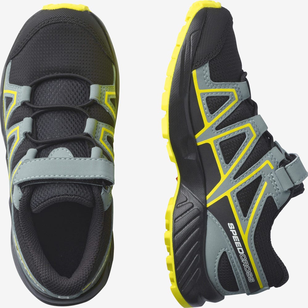 Salomon SPEEDCROSS Terepfutó Cipő Gyerek Fekete | HU469538