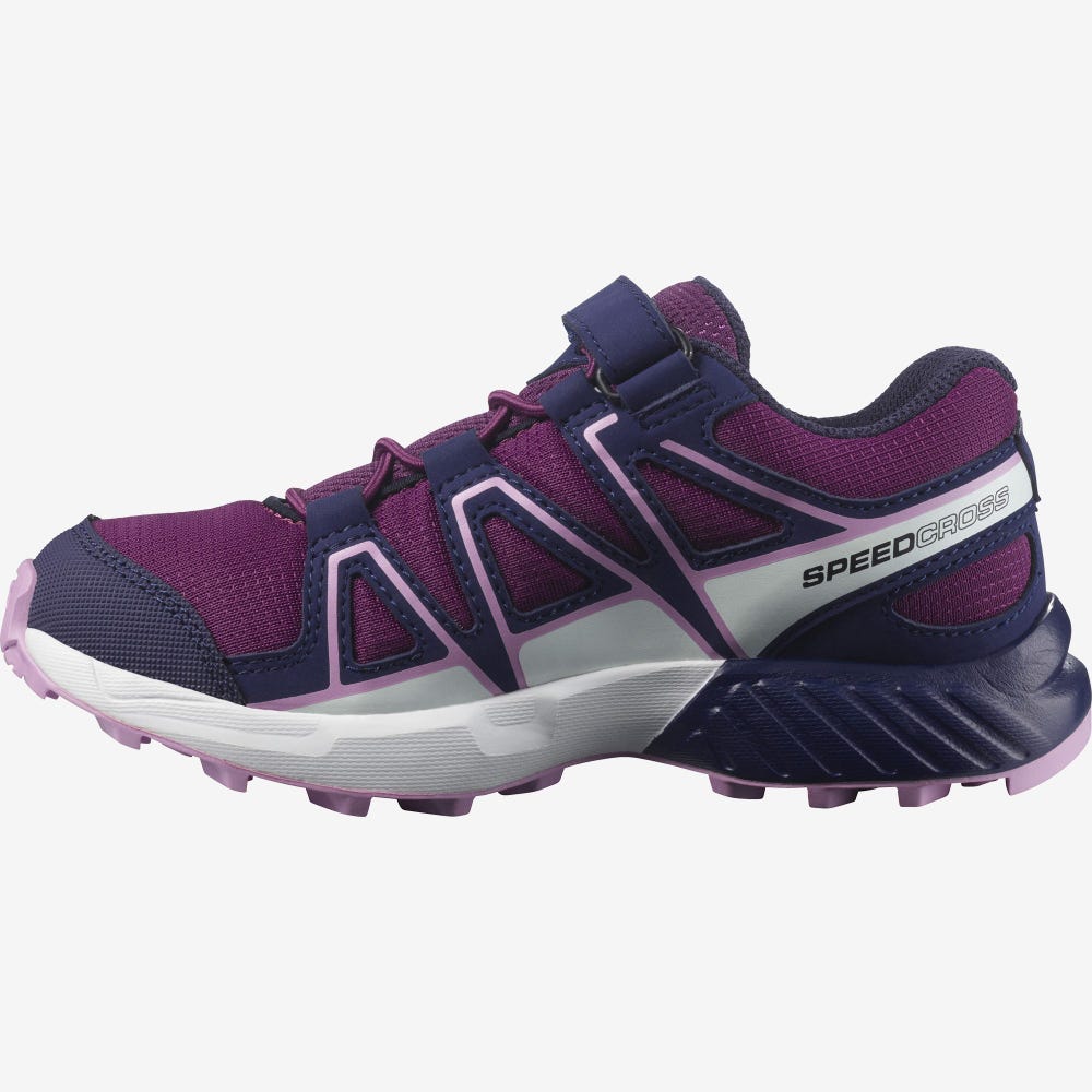 Salomon SPEEDCROSS Terepfutó Cipő Gyerek Lila/Kék/Lila | HU573846