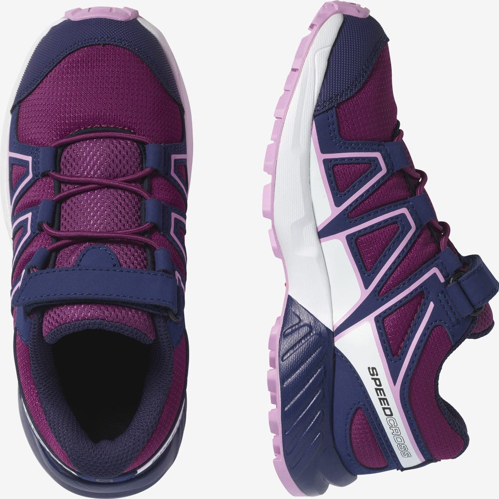 Salomon SPEEDCROSS Terepfutó Cipő Gyerek Lila/Kék/Lila | HU573846