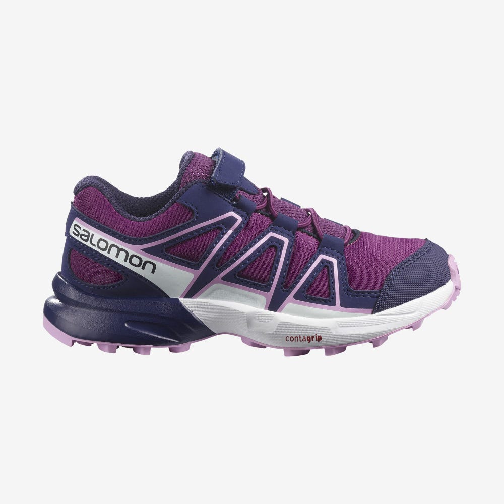 Salomon SPEEDCROSS Terepfutó Cipő Gyerek Lila/Kék/Lila | HU573846