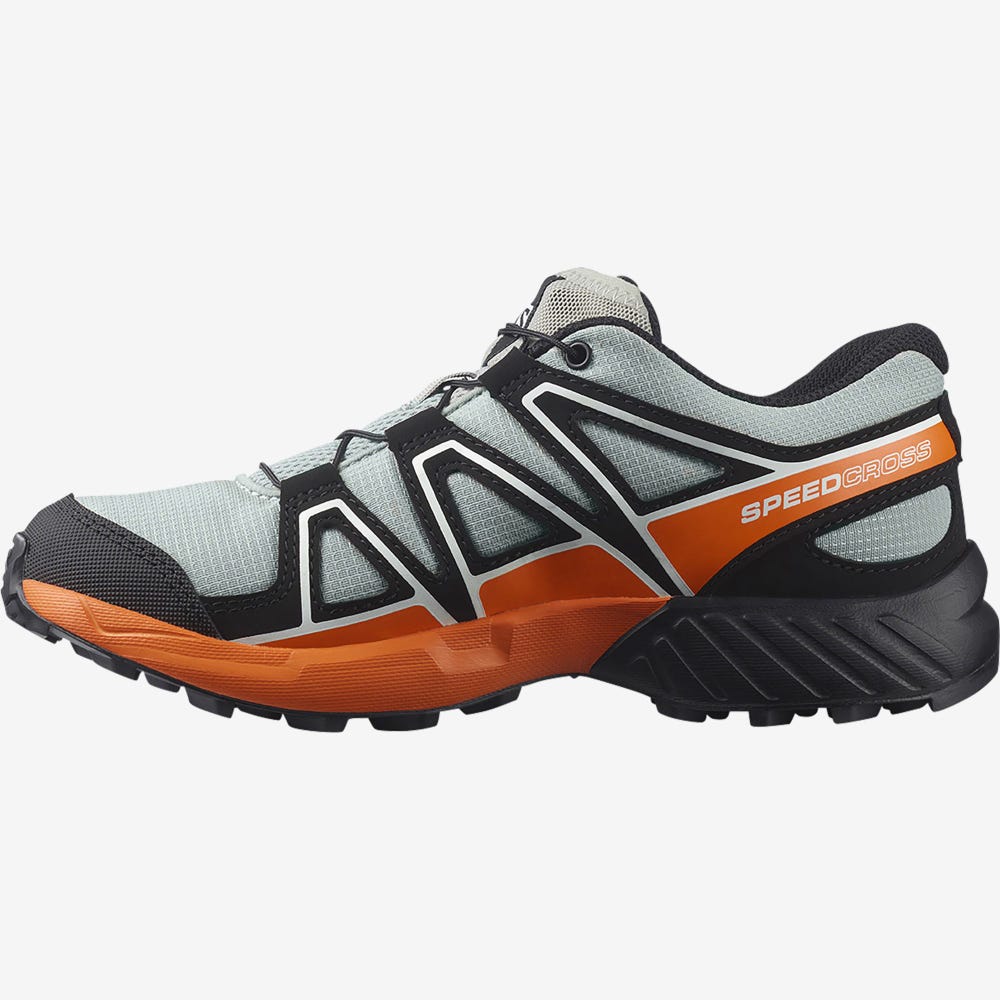 Salomon SPEEDCROSS Terepfutó Cipő Gyerek Zöld/Fekete/Narancssárga | HU720463