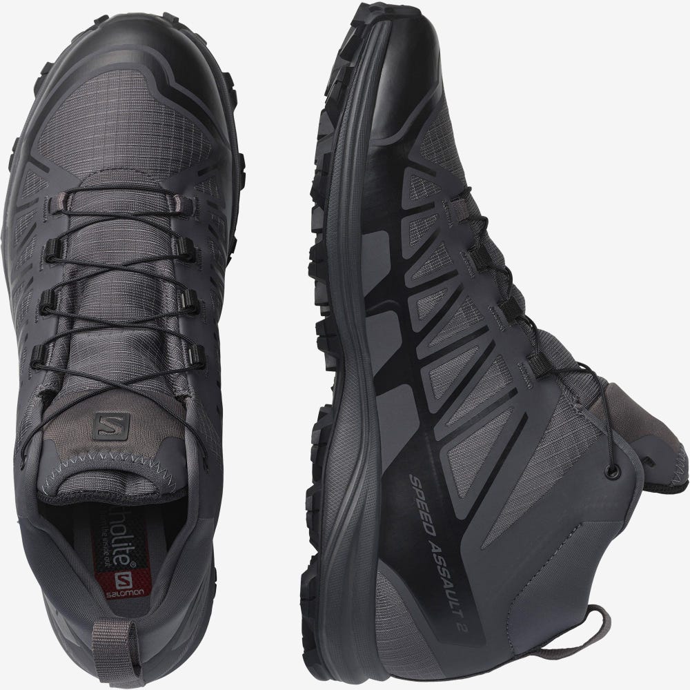 Salomon SPEED ASSAULT 2 Taktikai Bakancs Férfi Fekete | HU984201