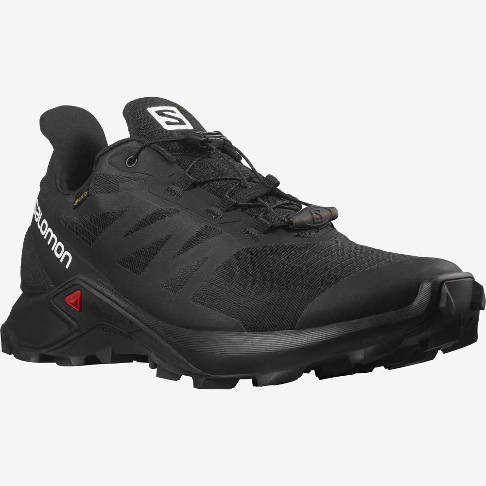 Salomon SUPERCROSS 3 GORE-TEX Terepfutó Cipő Férfi Fekete | HU150694