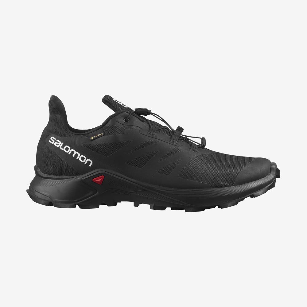 Salomon SUPERCROSS 3 GORE-TEX Terepfutó Cipő Férfi Fekete | HU150694