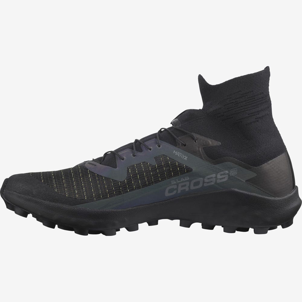 Salomon S/LAB CROSS 2 Terepfutó Cipő Férfi Fekete | HU796835