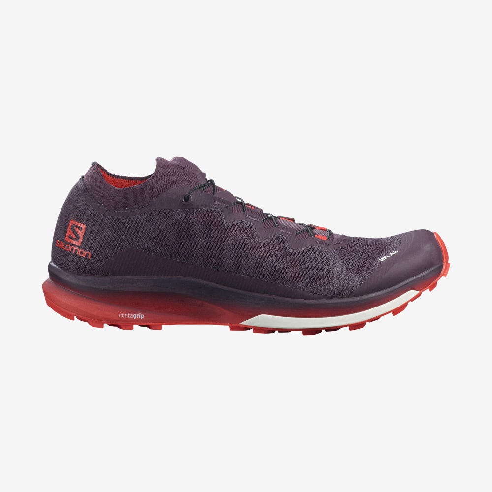 Salomon S/LAB ULTRA 3 Terepfutó Cipő Női Lila/Piros | HU684750